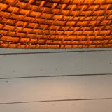 Rattan pendant lamp from the 60s