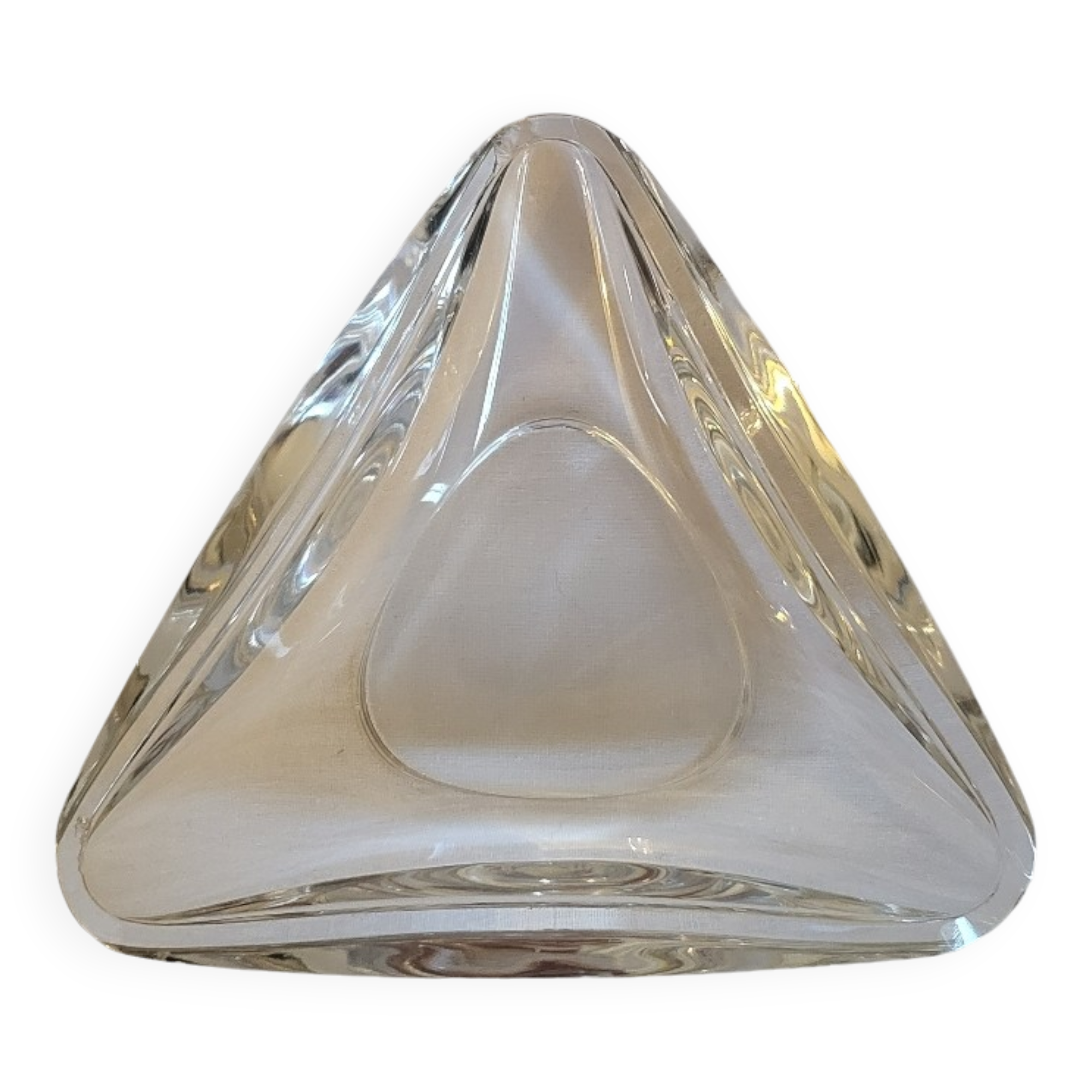 Val St Lambert Crystal Pocket Ashtray
