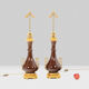 Pair of lamps in porcelain and bronze circa 1880