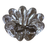 Bougeoir en verre fleur bougie cierge vintage