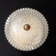 Glass and brass ceiling lamp