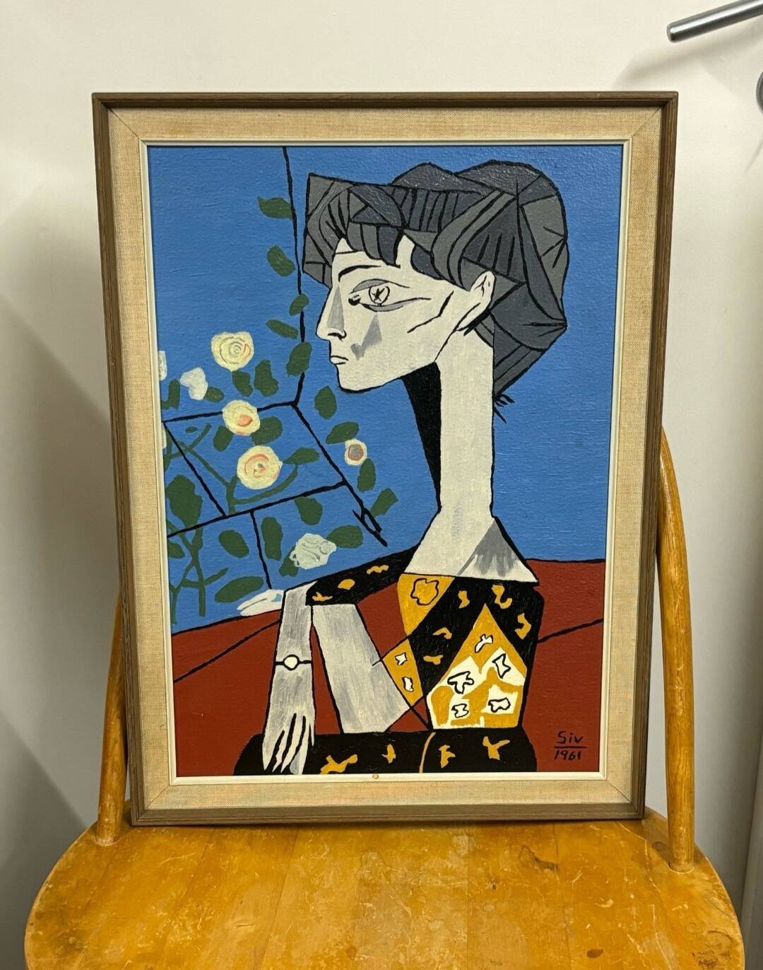 Siv Holme Painting Depicting Jacqueline Picasso