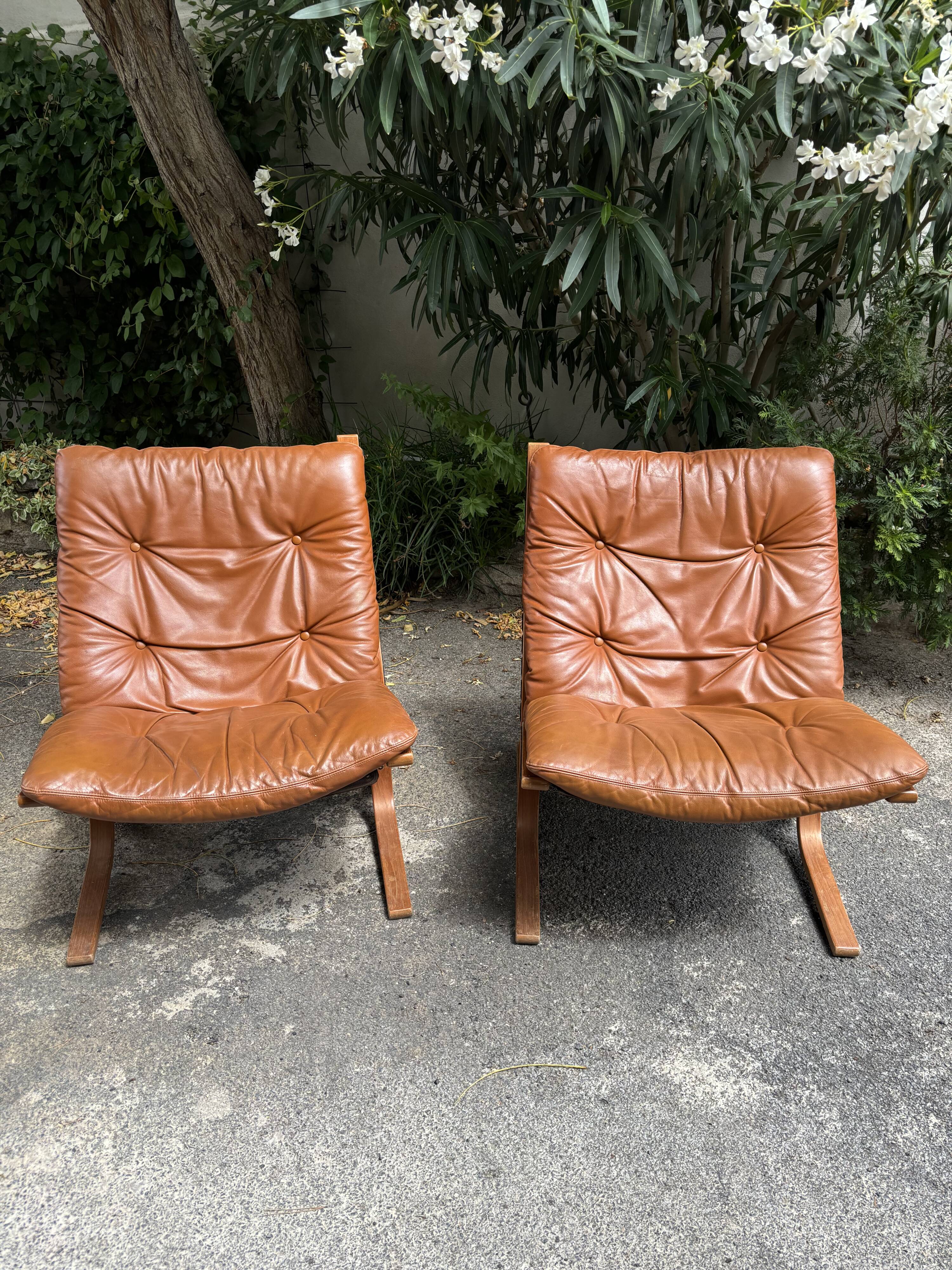 Pair of siesta armchairs