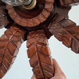 Old wooden wall light