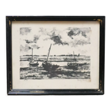 Lithograph artist's proof signed Paul Petit