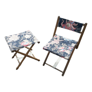 chaise et tabouret anciens - enfant