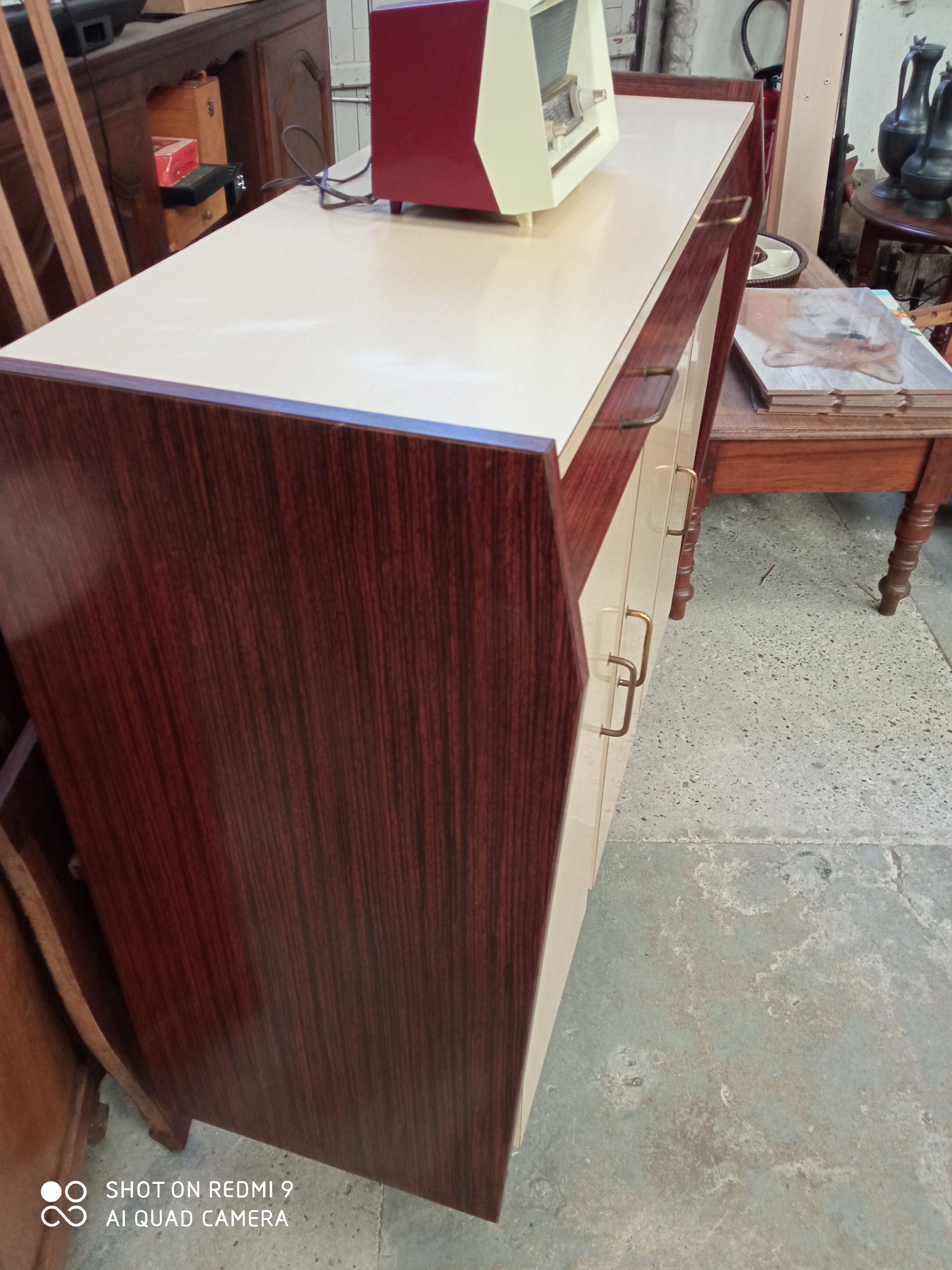 Low formica buffet from the 50s