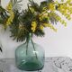 Blueish green Dame-Jeanne carboy, vintage French, Viresa Bandeira