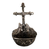 Silver stoup with 18th century Calvary decoration