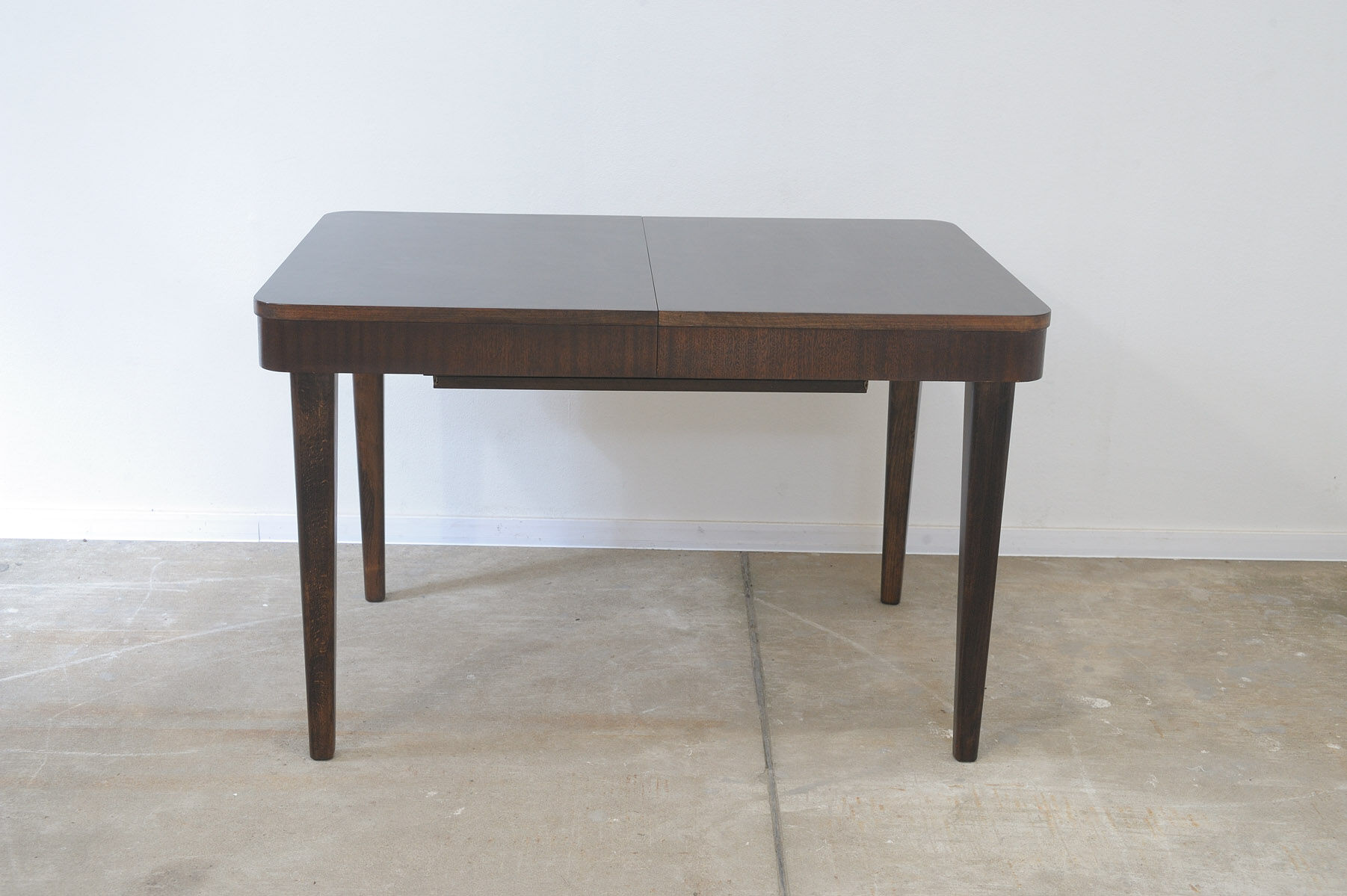 Fully renovated walnut folding dining table by Setona, 1950s