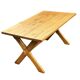 Vintage dining table pinewood 1960 minimalist dining table