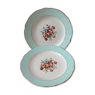 Set of Sarreguemines Opaque plates