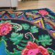Large handmade Romanian rug 330X160cm with amazing bohemian floral design