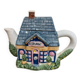 multi-colored teapot, slip style