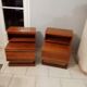 Pair bedside Scandinavian vintage teak year 70 SIMAT DUBINSKI