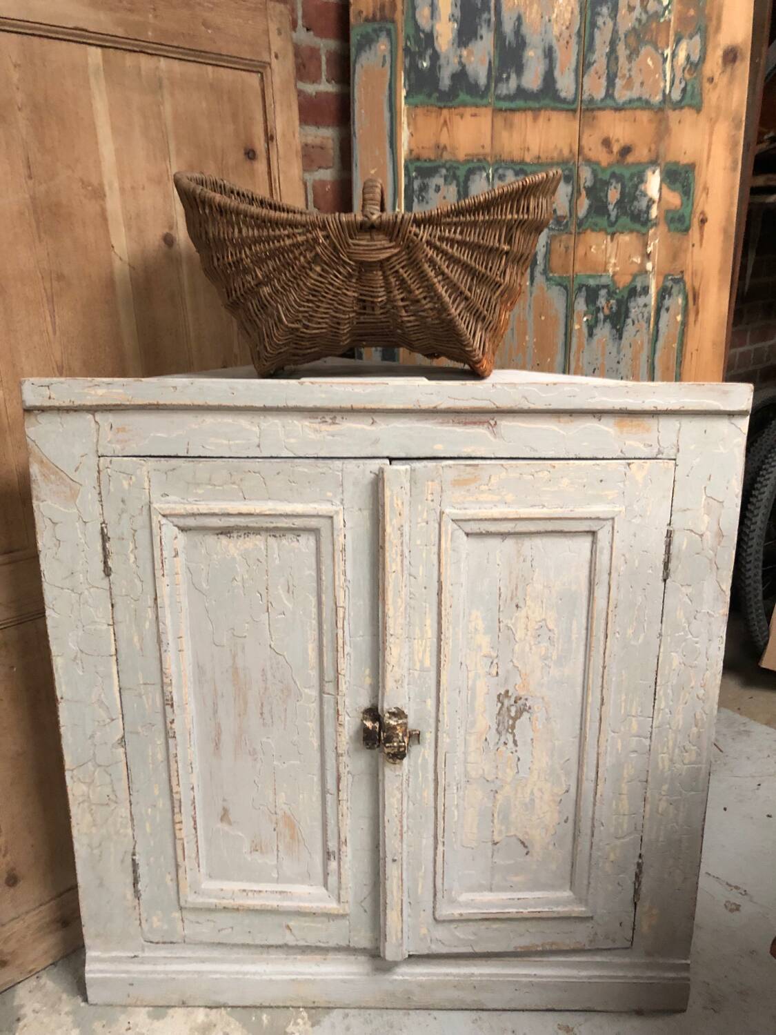 Old weathered corner workshop furniture