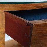Art Deco walnut pedestal table 1930