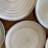 6 glazed terracotta plates 22 cm