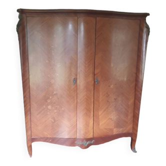 Rosewood marquetry cabinet