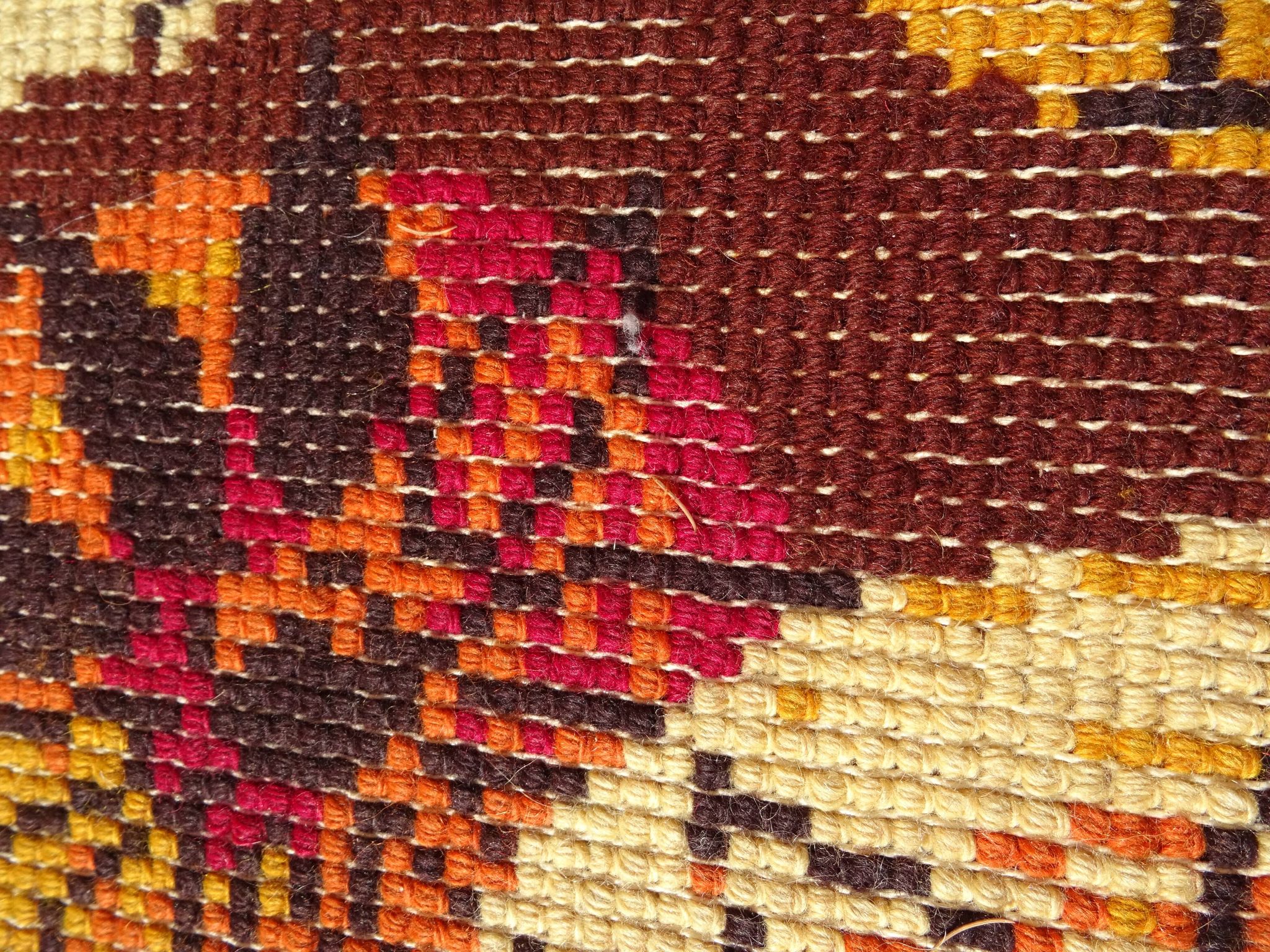 Vintage Wool Carpet Space Age 70s