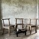 Large old teak chair or armchair H84 L60