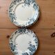 Series of 3 old flat plates “Terre de Fer”