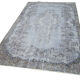 Tapis oriental noué à la main des années 1980 158 cm x 267 cm gris