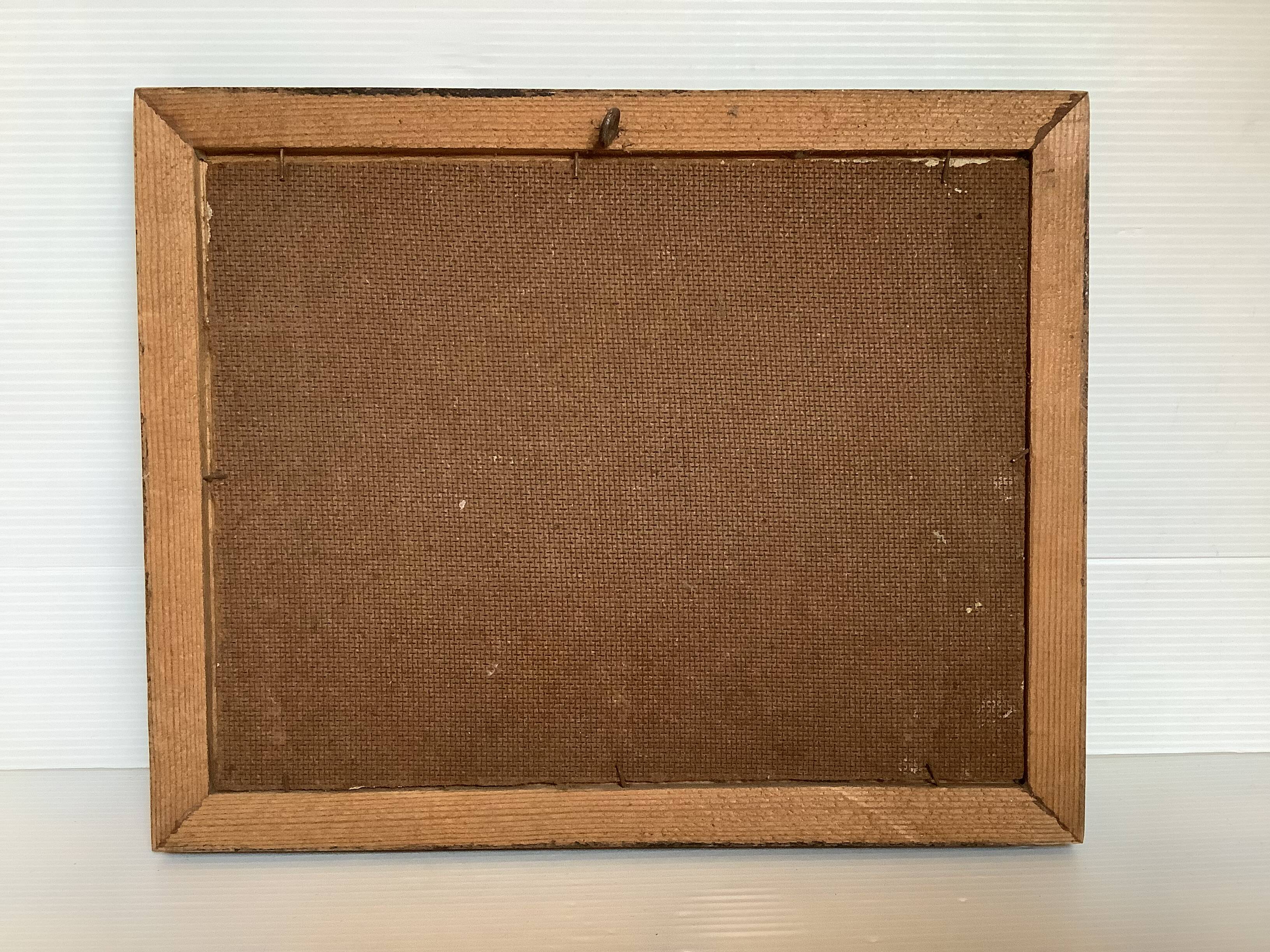 Bouquet of flowers oil on panel painting