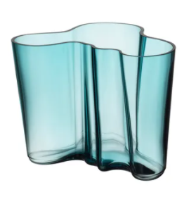 Blue vase by Alvar Aalto