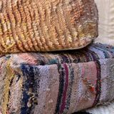 Pair of Moroccan poufs