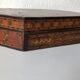 Box or box has jewelry in oriental marquetry. Colonial period around 1950 .
