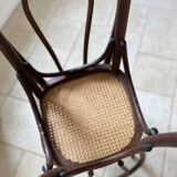 Chaises bistrot en cannage vintage