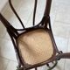 Chaises bistrot en cannage vintage