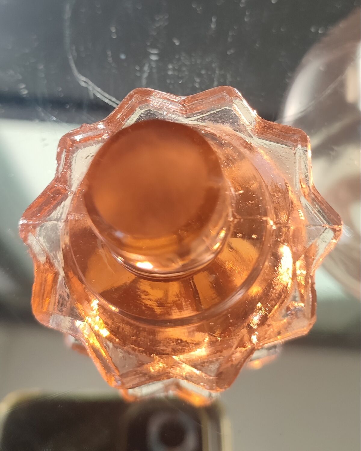 Art Deco Rosaline Glass Carafe (1930-1940)