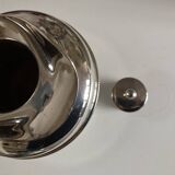 Neo-classical silver-plated metal insulated living room pitcher from Italy, 1970s
