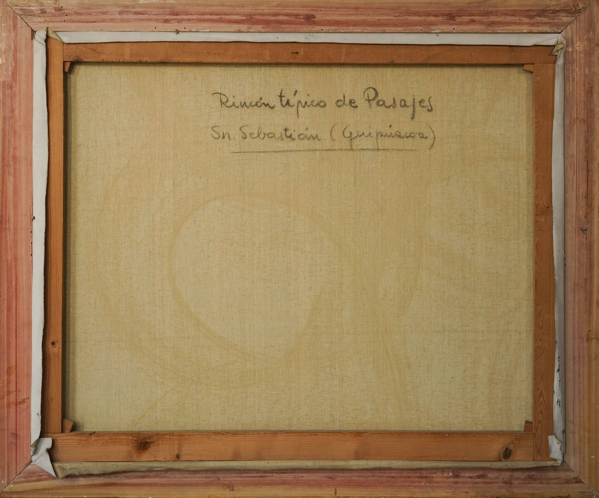 Rincón típico de pasajes san sebastian guipuzcoa - Large Post Impressionist Study