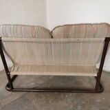 Tubular metal bench from the 80s