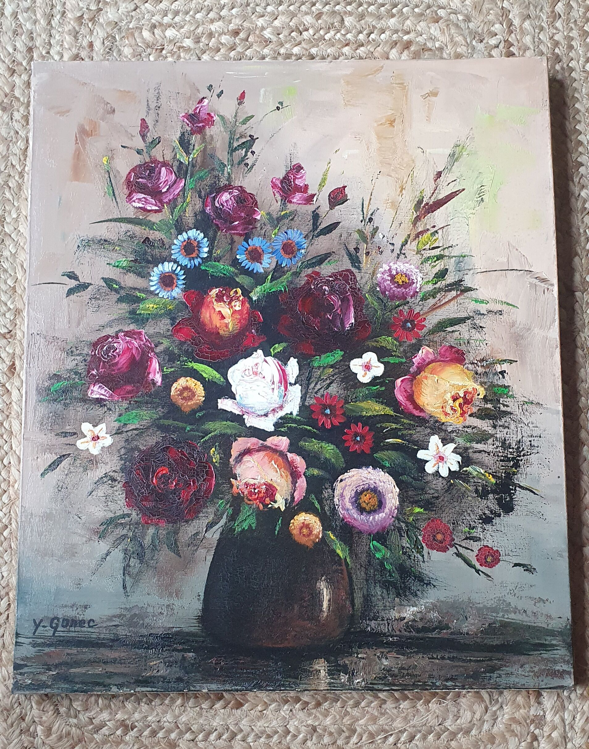 Flower bouquet painting