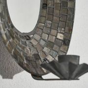 Chandelier avec miroir et mosaïque années 1950