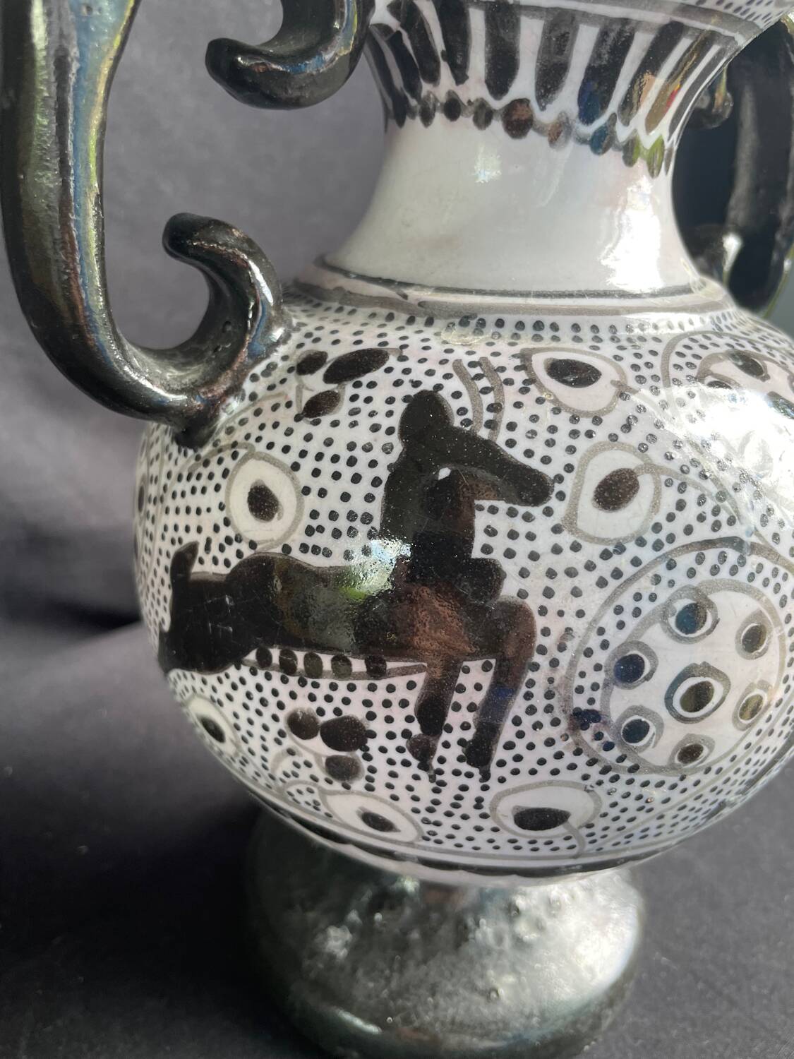 Nabeul vase, signed Tunisia, 1960s
