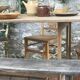 Old folding table