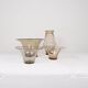 Art Deco Ensemble / Swedish Grace of 4 Glass Containers by Simon Gate Orrefors Sweden 1920s