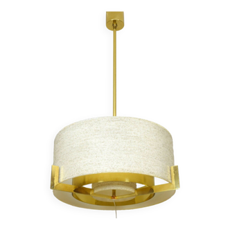 Mid Century Modern Brass Kaiser Chandelier, Germany 1960