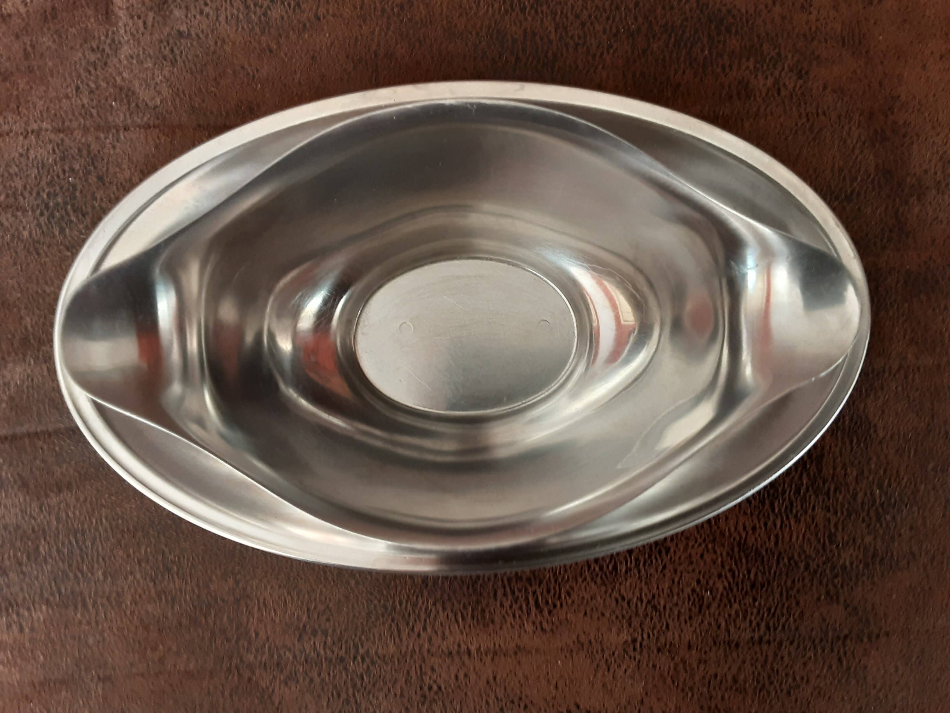 Stainless steel sauce boat
