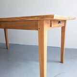 Cherry wood farmhouse table