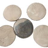 Annie Braut Set of 5 Small Raku Plates