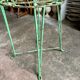 Chaise de jardin en fer forgé vert