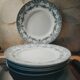6 old plates in earthenware model Versailles