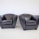 Cor zelda set of 2 leather armchairs by peter maly