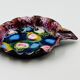 Vintage Fish Bowl Enamel on Copper Modernist 70s